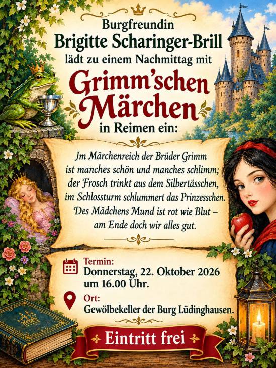 Märchenhafte Einladung zu Grimms Märchen