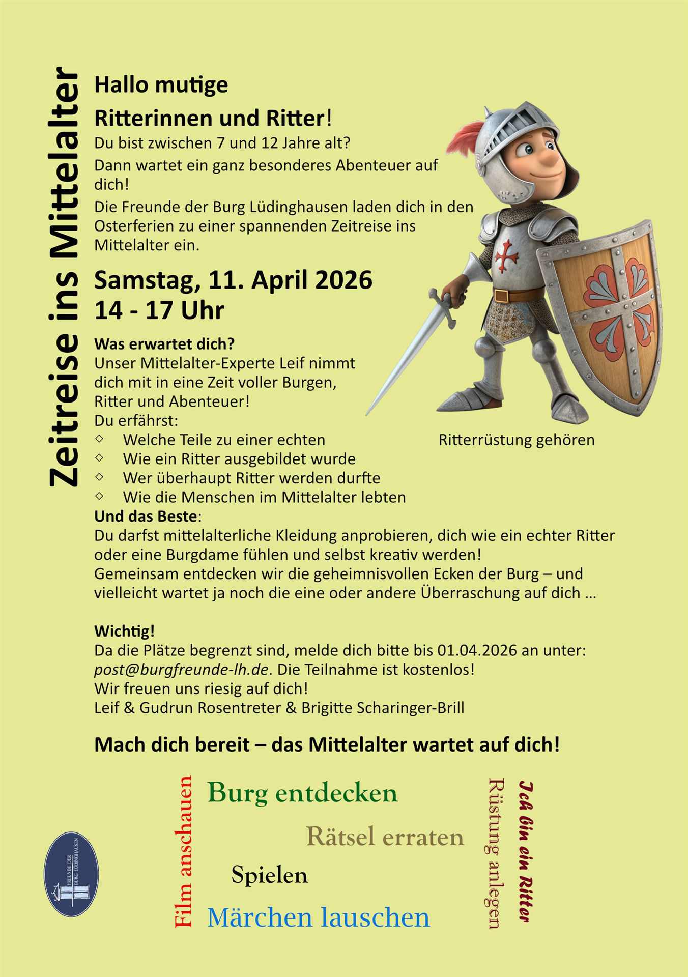 Flyer Reise ins Mittelater 2026