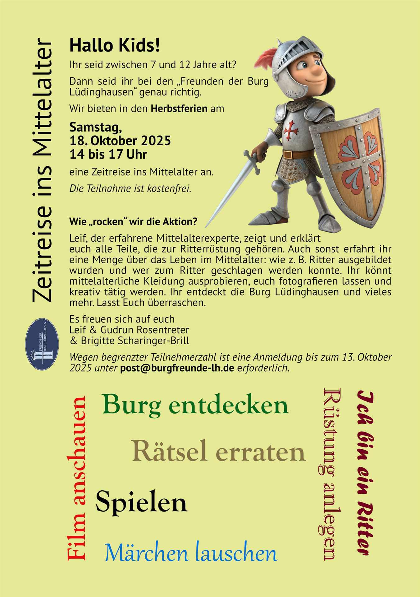 Plakat Ritterleben
