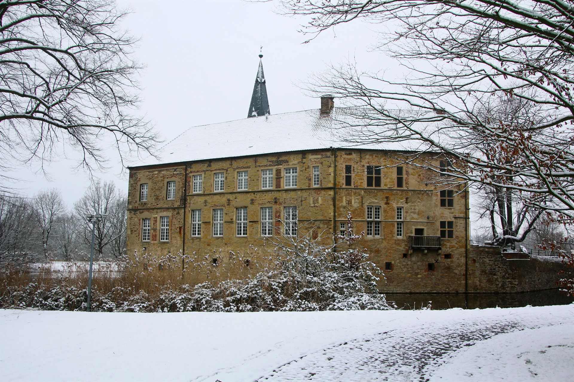 Winterliche Burg Lüdinghausen